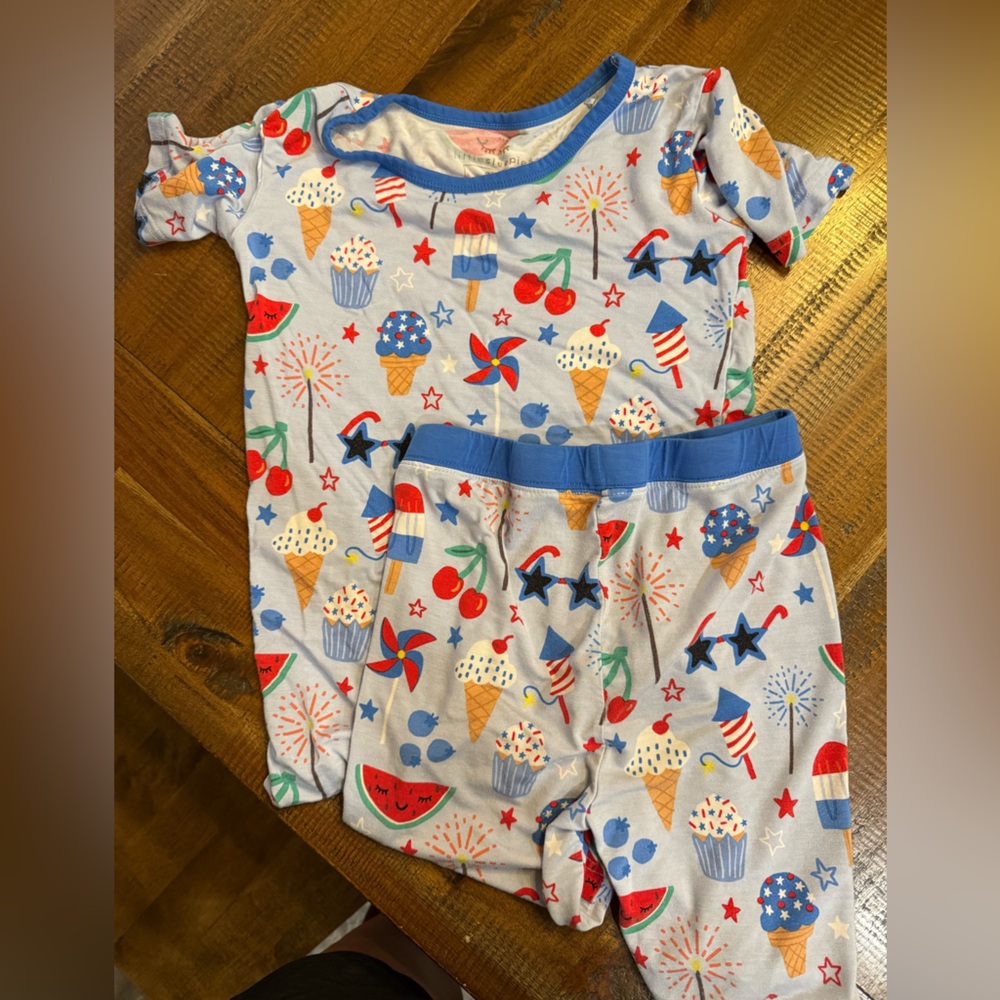 Little sleepies Kids' Pajama Set with Fun Prints